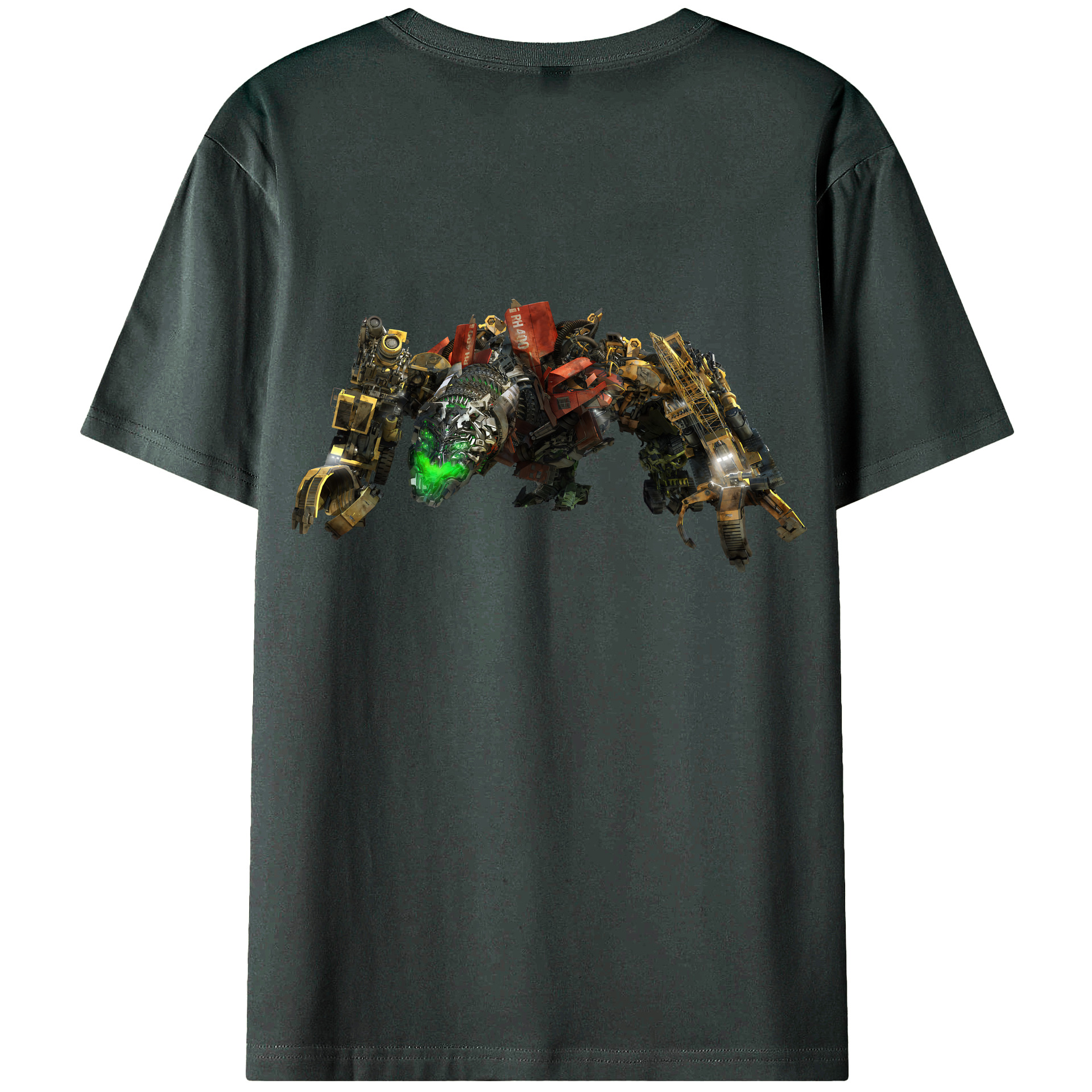 （画像用） Transformers トランスフォーマー 綿100％ メンズ半袖Tシャツ（バックプリント） 通気性